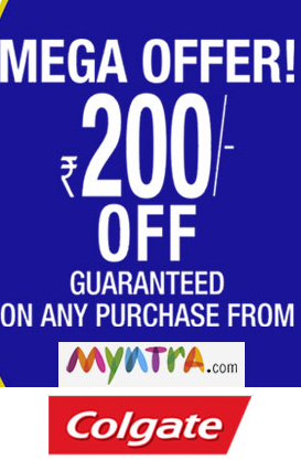 colgate discount,colgate coupon,free shopping on myntra,myntra shop