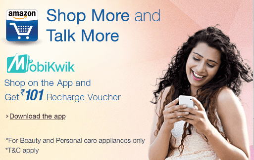 mobikwik cashback,101 cashback from amazon,amazon app offer,cashback from amazon app,101 cashback from mobikwik