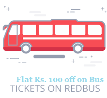RedBus Flat Rs. 100 off on bus ticket Bookings