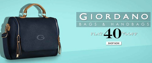 Fashionandyou Giordano Bags, handbags and Wallet at flat 40% off + extra 10% Paytm cashback