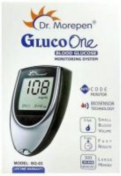 Dr. Morepen Blood Sugar Glucose BG-03 only Glucometer (Black & Grey ) Glucometer  (GREY & BLACK)