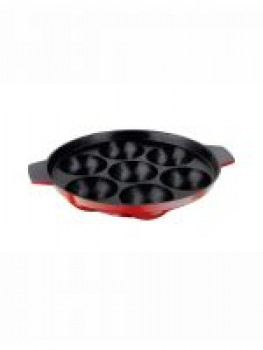 Nirlon Red & Black Aluminium Dishwasher Safe Appam Patra