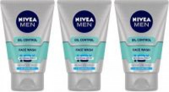 Nivea Men Oil control Face wash- Pack of 3 Face Wash  (300 g)