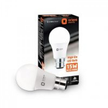 Orient Electric High Glo LED Bulb 15W, Cool white light, 6500K, B22d, Pack of 1