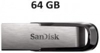 SanDisk Ultra Flair 64 GB USB 3.0 Pendrive ( Silver ) 