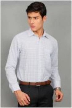 [Size 42] Enso Men Slim Fit Formal Shirt - Silver 