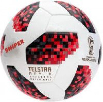 Sniper RUSSIA FIFA World cup 2018 Football - Size: 5  (Pack of 1, Red)