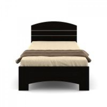 Spacewood Nobel Single Size Engineered Wood Bed (Particle Board - Natural Wenge)