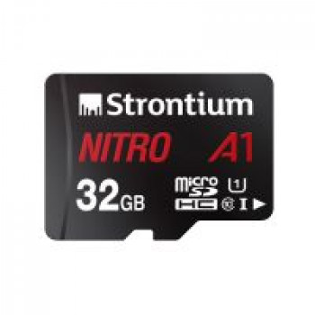 Strontium Nitro A1 32GB Micro SDHC Memory Card 100MB/s A1 UHS-I U1 Class 10 with High Speed Adapter For Smartphones Tablets Drones Action Cams